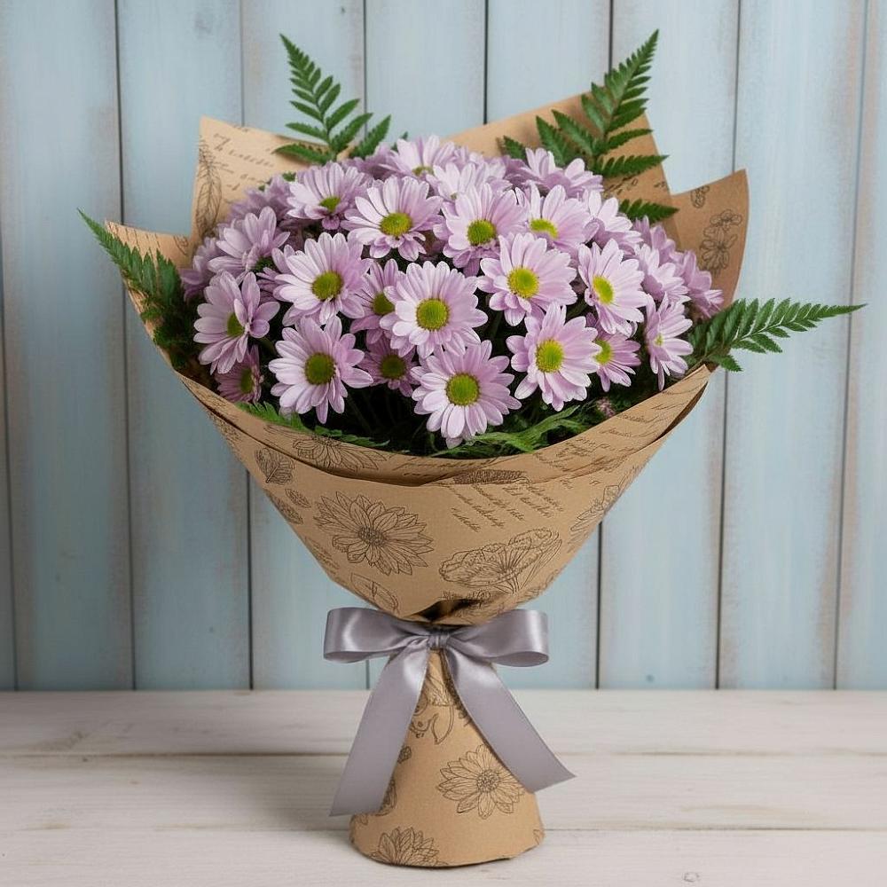 Букет цветов из: Хризантемы в Левашах