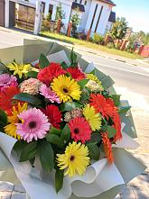 Букет цветов из:  Герберы #REPLACE_PRED# Левашах