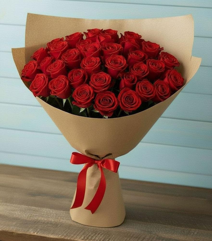 Букет Красные розы Милано в Левашах