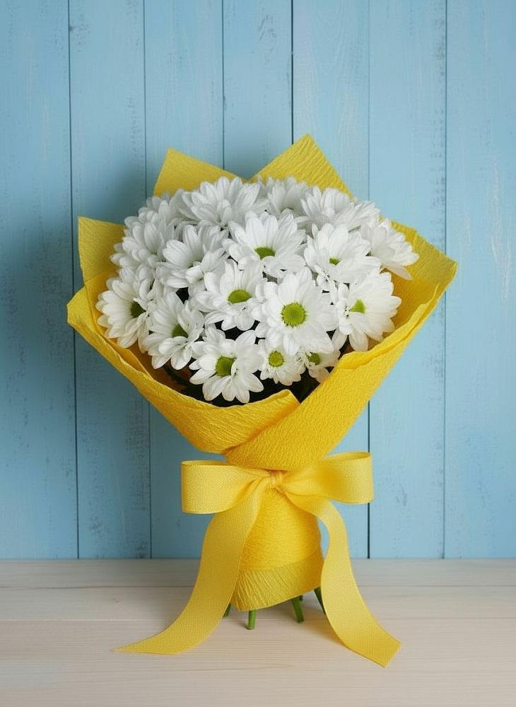 Букет цветов из: Хризантемы в Левашах