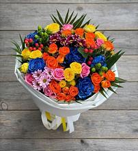 Букет цветов из:  Розы и Хризантемы в Левашах