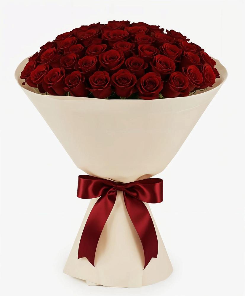 Букет 101 Бордовая роза Блэк Бакарра в Левашах