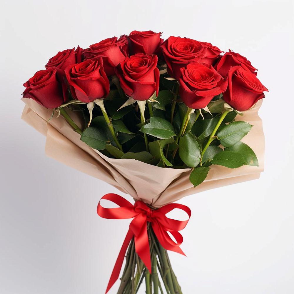 Букет 11 Красных роз Эдлесс Лав в Левашах