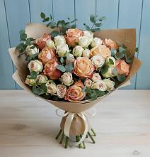 Букет цветов из:  Альстромерии и Розы #REPLACE_PRED# Левашах
